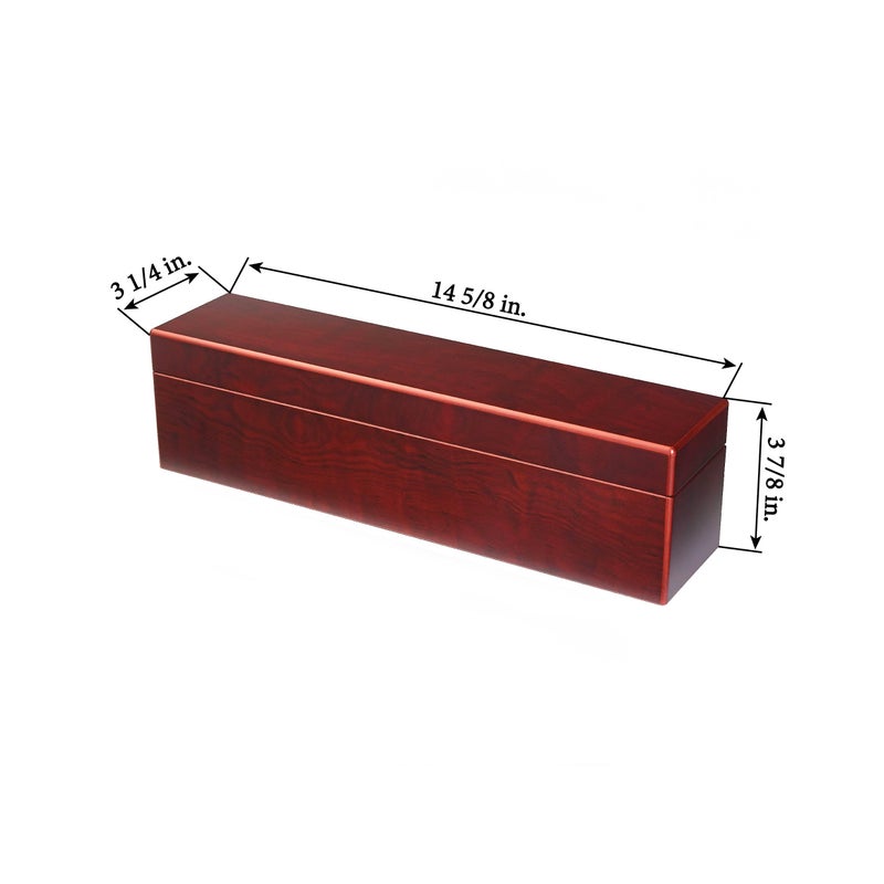 Leuchtturm منارة - صندوق عملات لـ 25 شريحة - مثالي لشريحة العملات المعتمدة من PCGS و NGC و ANACS و ICG والمزيد - تشطيب خشب الماهوجني, MSLBOX25 - Image 5